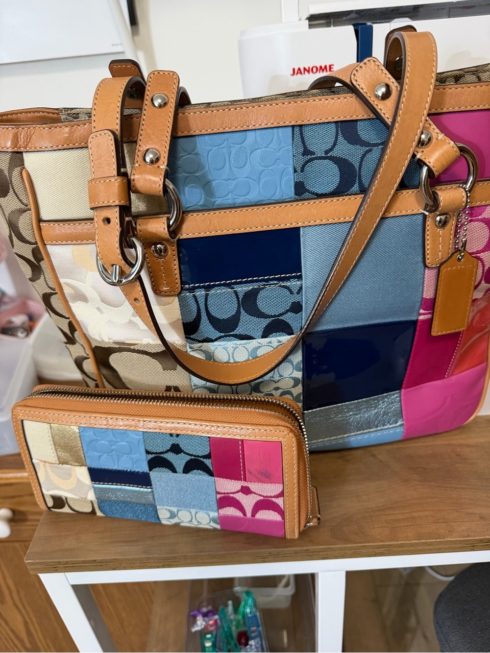 Vintage Coach patchwork NEW - Picture 5 of 12
